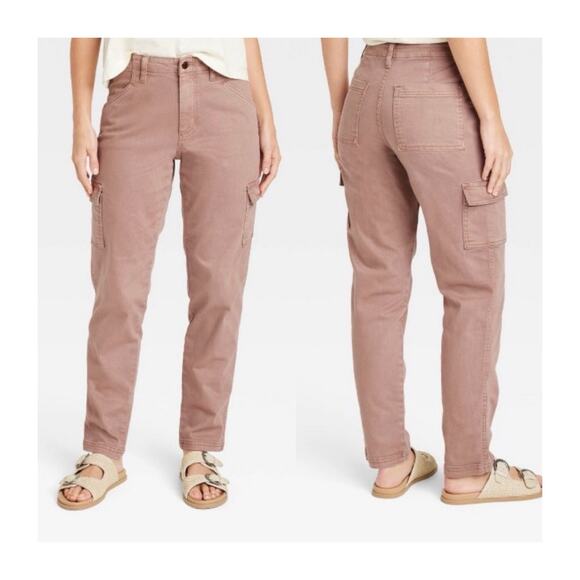 Universal Thread Pants - UNIVERSAL THREAD Boyfriend Fit Cargo Pants Light Brown Size 4/27